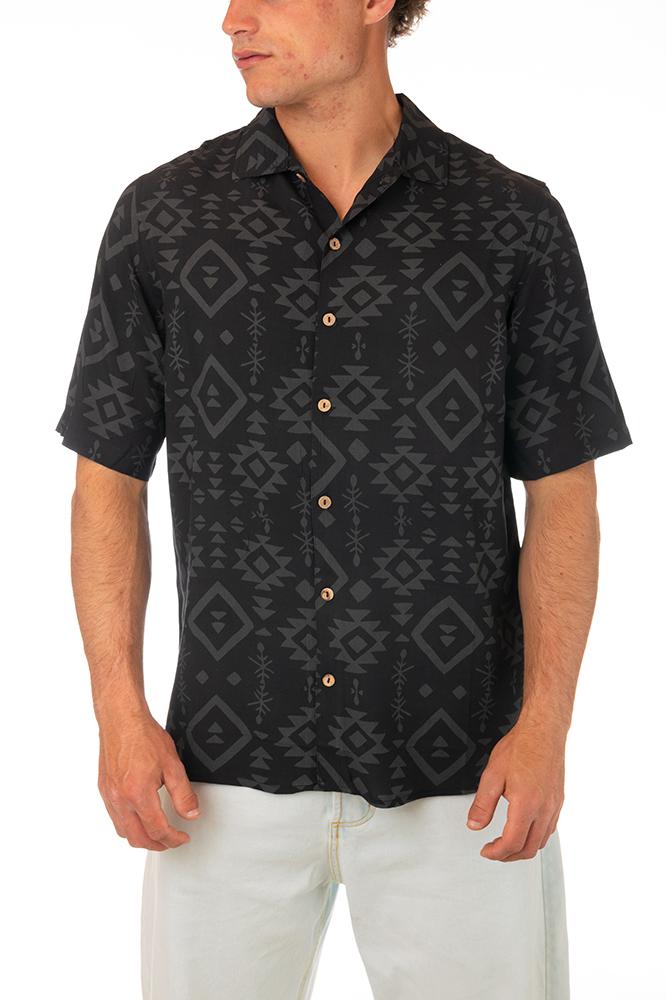 MAGLIA CAMICIA UOMO  NERO MBWL MONOUXIBLACK TOOCO 