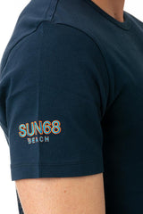 MAGLIA T-SHIRT UOMO  BLU T35140 BLU SUN 68 
