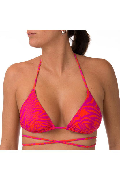 MIX REGGISENO Donna BE BEACH TRIANGOLO   Fucsia/arancio