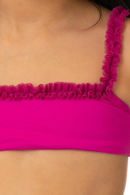 BIKINI BAMBINA BE BEACH    Ciclamino