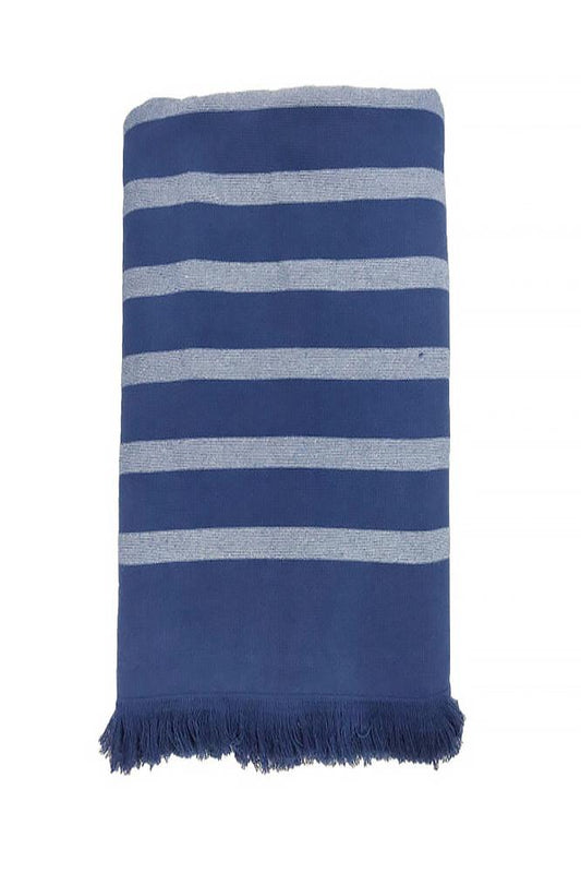 TELO MARE UNISEX COMPTOIR DE LA PLAGE COTONE   Blu