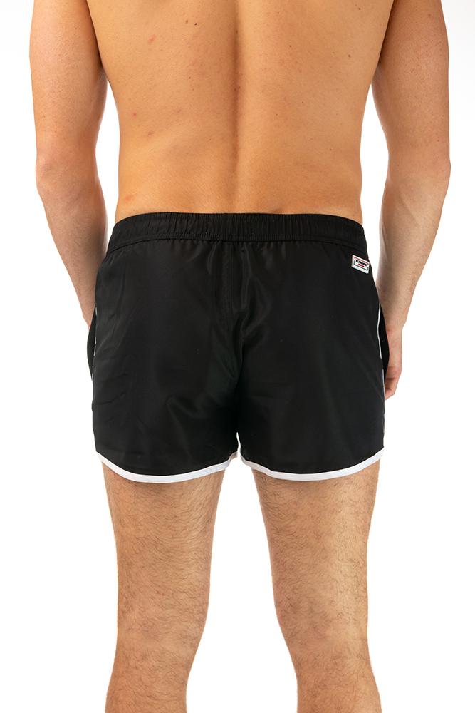 BOXER Uomo US POLO con elastico  CORTO Nero