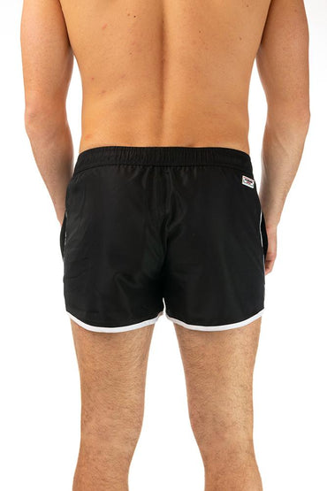 BOXER Uomo US POLO con elastico  CORTO Nero