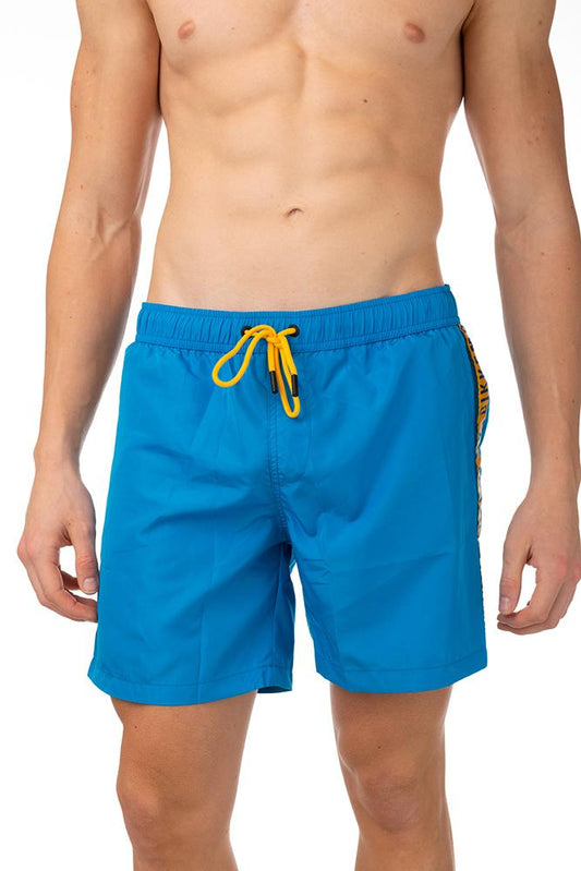 BOXER Uomo BIKKEMBERGS con elastico  CORTO Azzurro