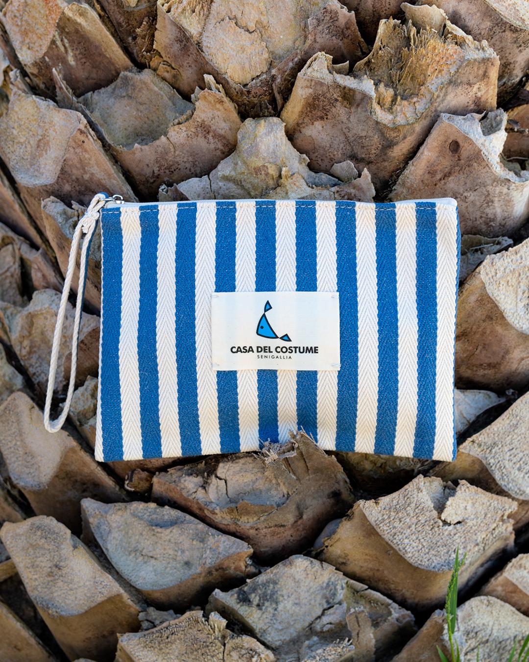 POCHETTE UNISEX  BIANCO/BLU POCHETTE 2025 CASADELCOSTUME 