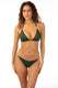 BIKINI Donna PIN UP TRIANGOLO  slip brasiliana Verde