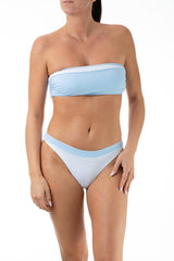 BIKINI FASCIA DONNA  CELESTE FR10BB FS05BB CELESTEBIANCO FISICO 