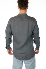 MAGLIA CAMICIA UOMO  GRIGIO