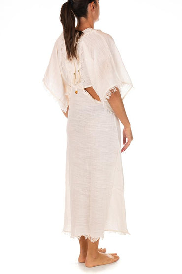 ABITO DONNA  BIANCO VLL3602 WHITE PAHIESA 