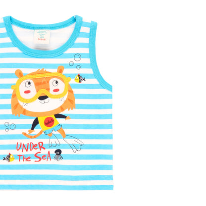 MAGLIA Bambino BOBOLI CANOTTA   Azzurro