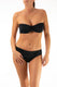 BIKINI Donna ROIDAL FASCIA Coppa C slip coprente Nero