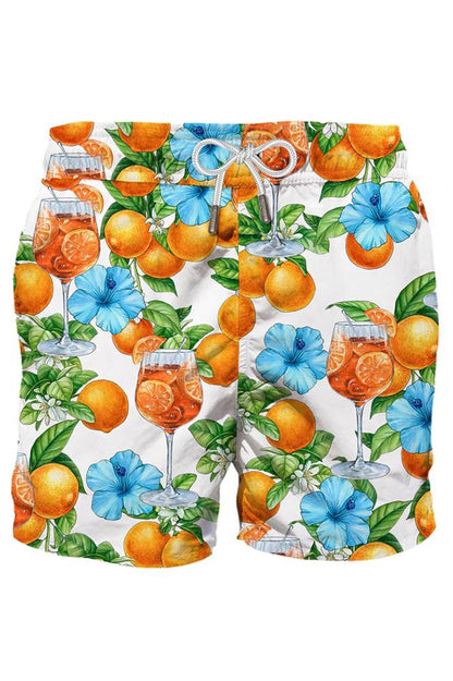 BOXER Uomo MC2 SAINT BARTH con elastico  CORTO Arancio