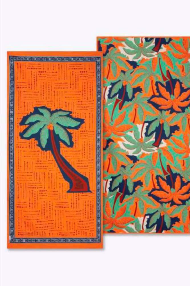 TELO MARE MICROFIBRA UNISEX  ARANCIO