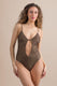 INTERO Donna MATINEE Imbottito  slip brasiliana Marrone