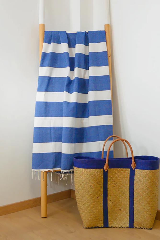 TELO MARE COTONE UNISEX  BLU