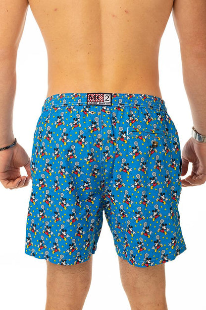 BOXER Uomo MC2 SAINT BARTH con elastico  CORTO Azzurro