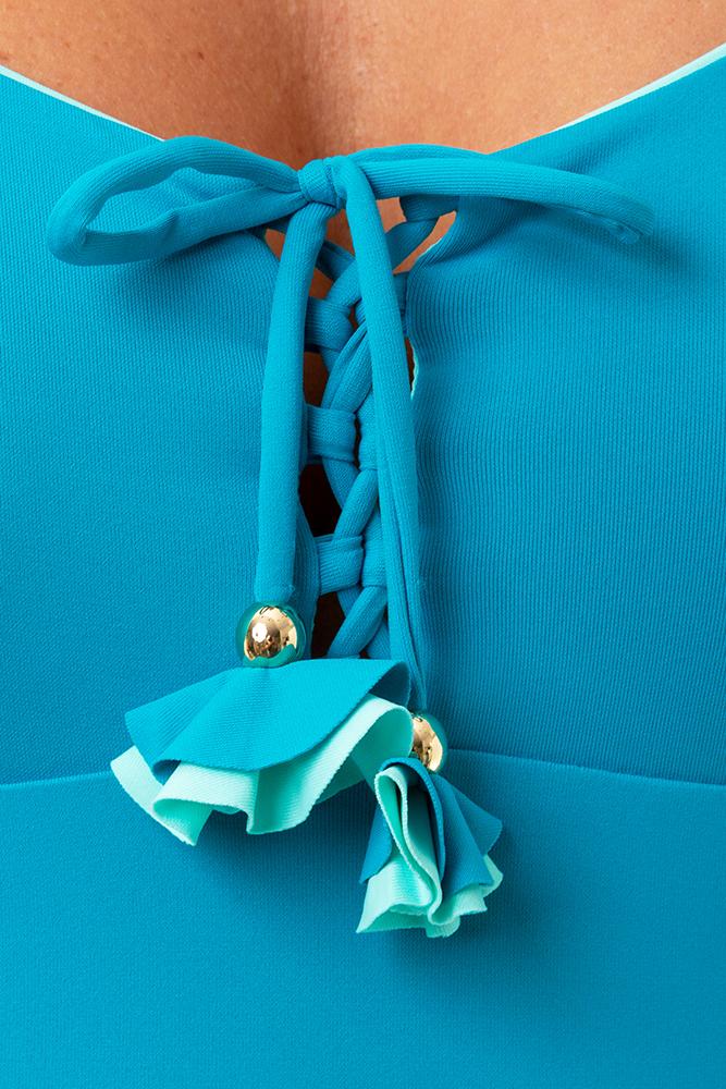 INTERO  IMBOTTITO DONNA  AZZURRO A2506 MALDIVE LUISA MARIA LUGLI 