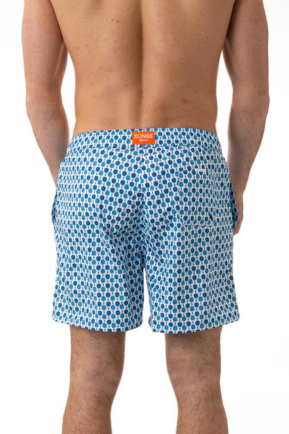 BOXER MOLLA UOMO  AZZURRO H35111 PADEL0113 SUN 68 