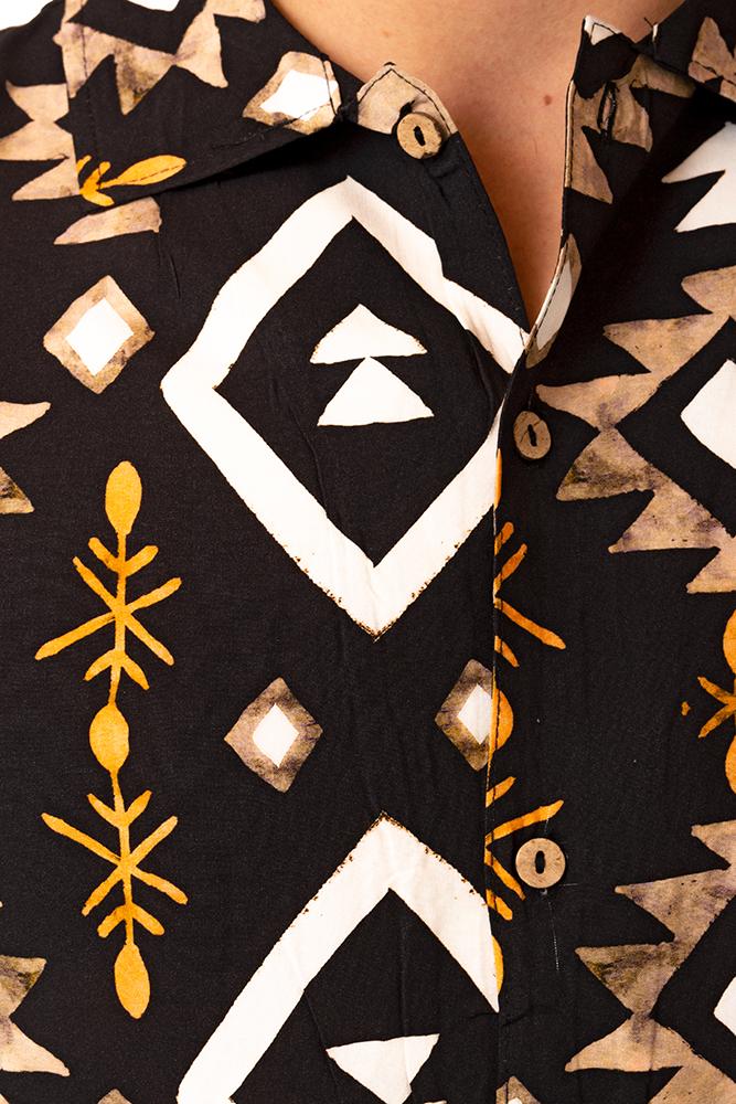 MAGLIA CAMICIA UOMO  ARANCIO BWL UXMALBLACK TOOCO 