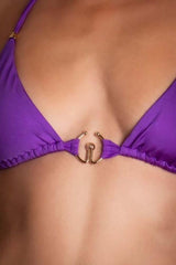 BIKINI TRIANGOLO DONNA  VIOLA PE013SG 014 PIN UP 