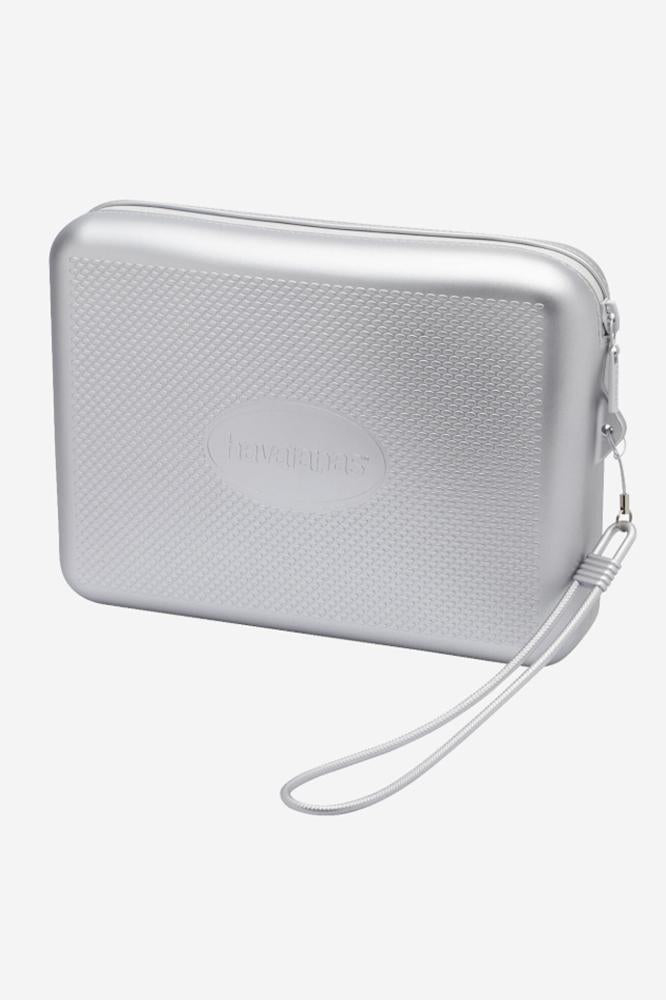 POCHETTE UNISEX  ARGENTO NECESSARIE SILVER HAVAIANAS 