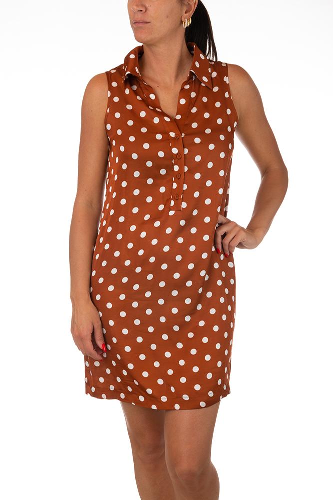 ABITO DONNA  MARRONE 2370 MARRONE PEPITA 
