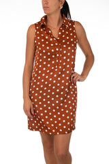 ABITO DONNA  MARRONE 2370 MARRONE PEPITA 