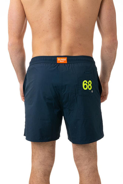 BOXER MOLLA UOMO  BLU H33108 NAVY SUN 68 