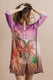 KAFTANO Donna PIN UP   CORTO Viola fantasia
