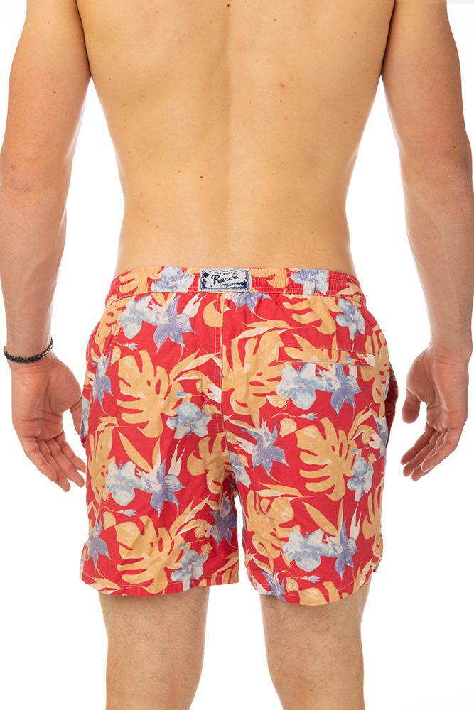 BOXER MOLLA UOMO  ROSSO VINTFLOWER ROSSO ROY ROGER'S 