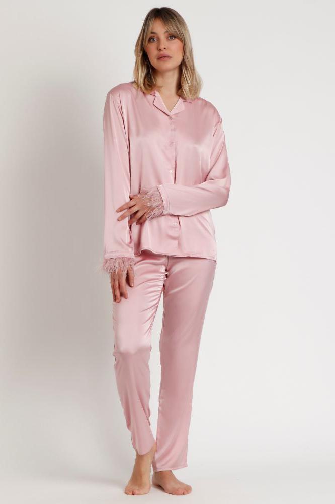 PIGIAMA AUTUNNO/INVERNO DONNA  ROSA