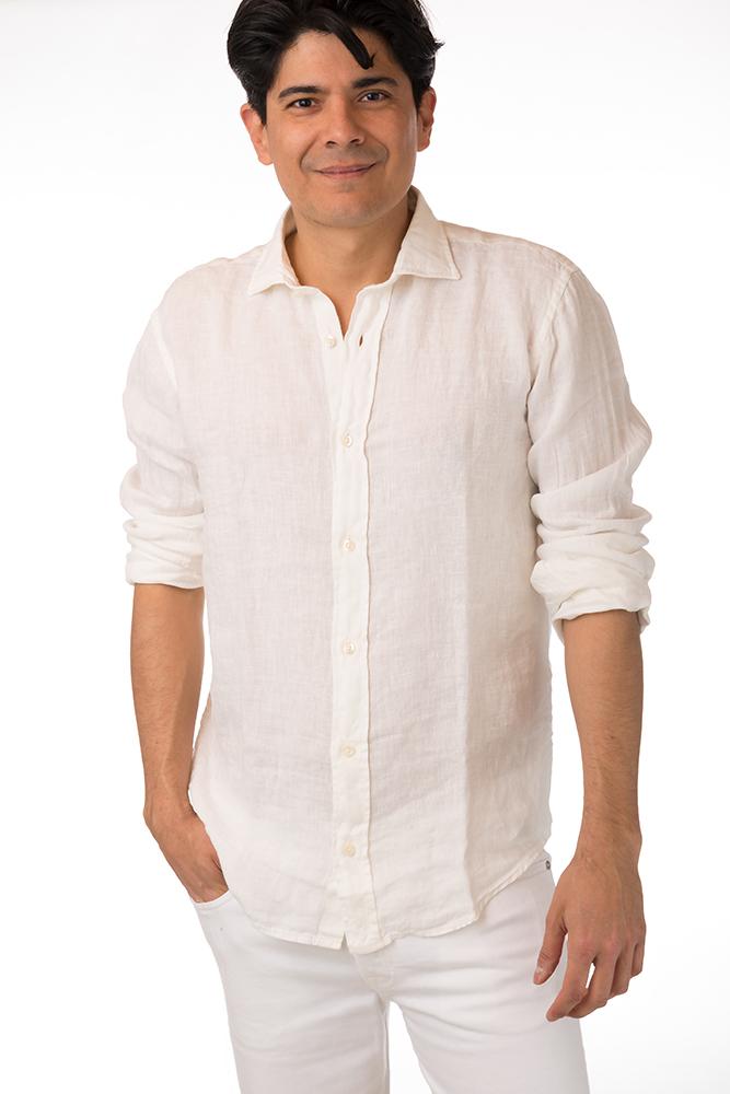 MAGLIA CAMICIA UOMO  BIANCO
