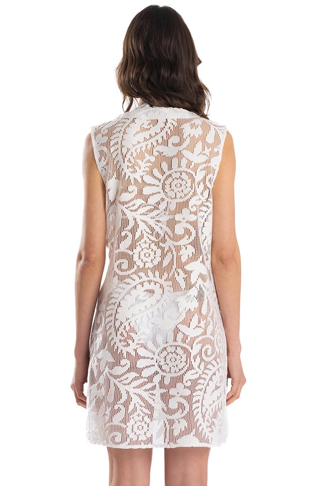 ABITO DONNA  BIANCO PF162A 001 PIN UP 