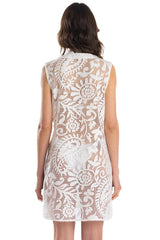 ABITO DONNA  BIANCO PF162A 001 PIN UP 