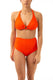 BIKINI Donna OLIVIA FERRETTO Coppa C slip Alto Arancio