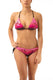 BIKINI Donna PIN UP TRIANGOLO  slip con fiocchi Fucsia