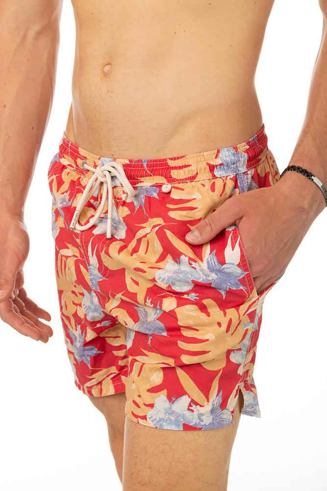 BOXER MOLLA UOMO  ROSSO VINTFLOWER ROSSO ROY ROGER'S 