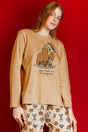 PIGIAMA DONNA CAMMELLO DISNEY 63676 LOVE DINNER DISNEY 