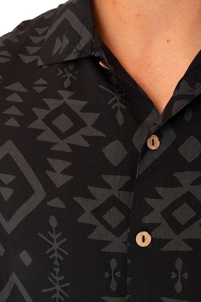 MAGLIA CAMICIA UOMO  NERO MBWL MONOUXIBLACK TOOCO 
