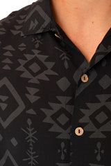 MAGLIA CAMICIA UOMO  NERO MBWL MONOUXIBLACK TOOCO 
