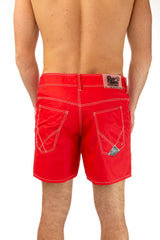 BOXER PIATTO UOMO  ROSSO NEWBEACH 022CHILI ROY ROGER'S 