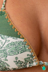 BIKINI TRIANGOLO DONNA  BEIGE BOSCO BLIKA ECRUNASSIMIA BANANA MOON 