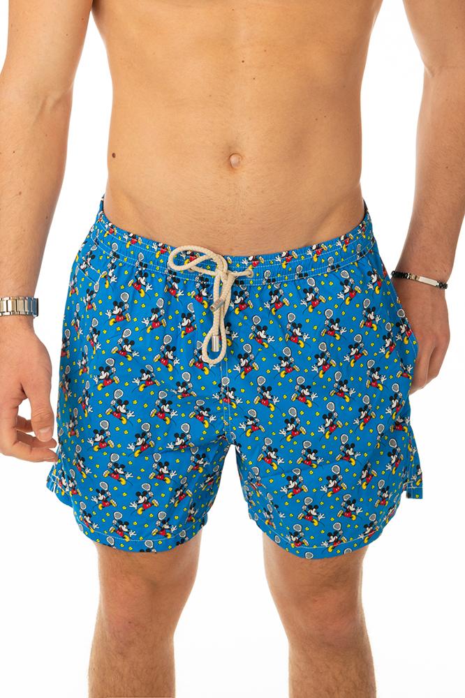 BOXER Uomo MC2 SAINT BARTH con elastico  CORTO Azzurro