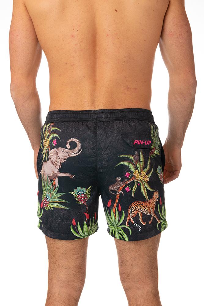 BOXER MOLLA UOMO  NERO PF762BX NERO PIN UP 