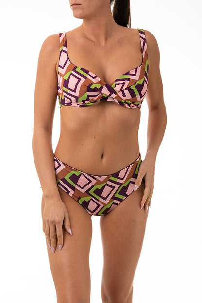 BIKINI FERRETTO COPPA C ROSA A5102CL ROSAMARRONE LUISA MARIA LUGLI 