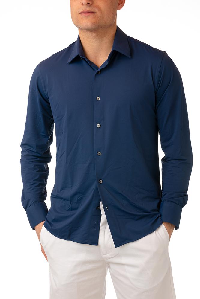 MAGLIA CAMICIA UOMO  BLU 24251 63 RRD 