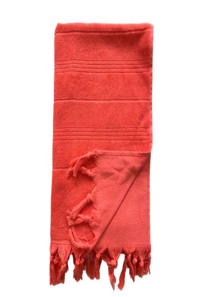 TELO MARE SPUGNA UNISEX  ARANCIO