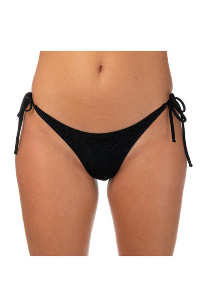 MIX SLIP Donna BE BEACH   slip brasiliana con lacci Nero