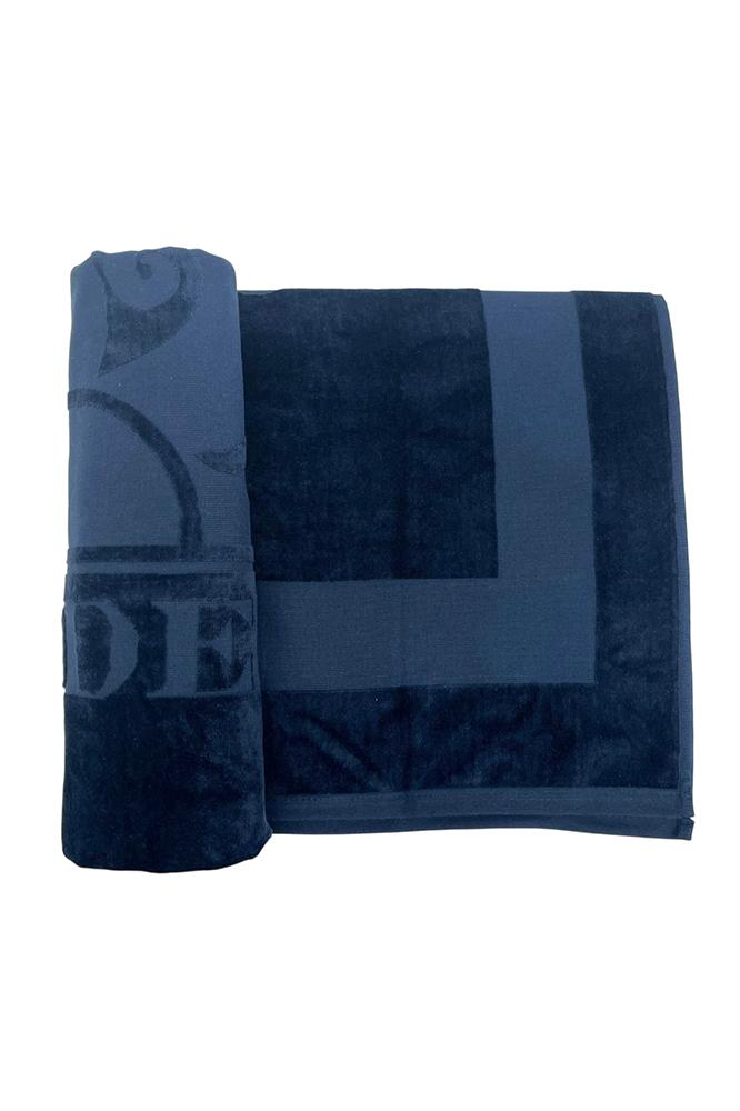 TELO MARE SPUGNA UNISEX  BLU