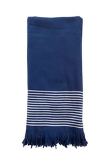 TELO MARE SPUGNA UNISEX  BLU